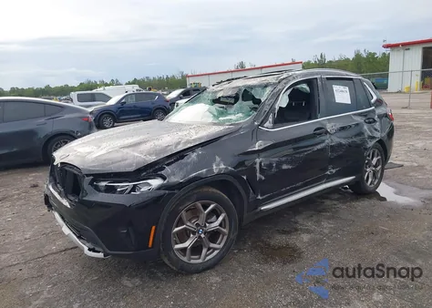 2022 BMW X3 Sdrive30I из США, поврежденный, VIN 5UX43DP03N9K84635